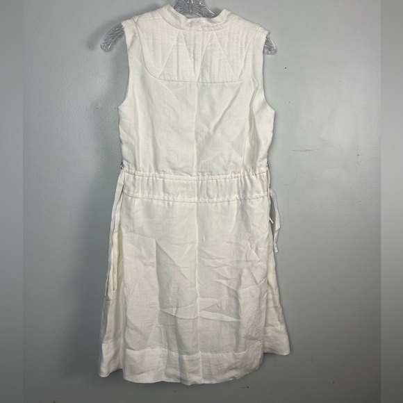 NWT Sea New York Women's Sleeveless V Neck Mini Dress White Size 4 Designer - Picture 5 of 6